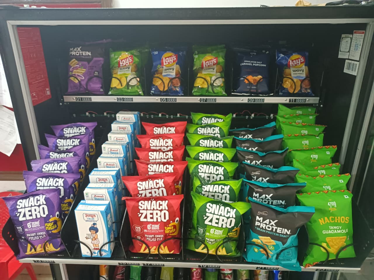 Vending machine shelf configuration 3